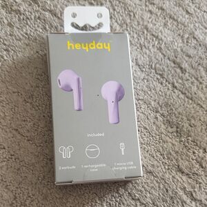 Heyday Lavender Wireless Earbuds with Charging Case